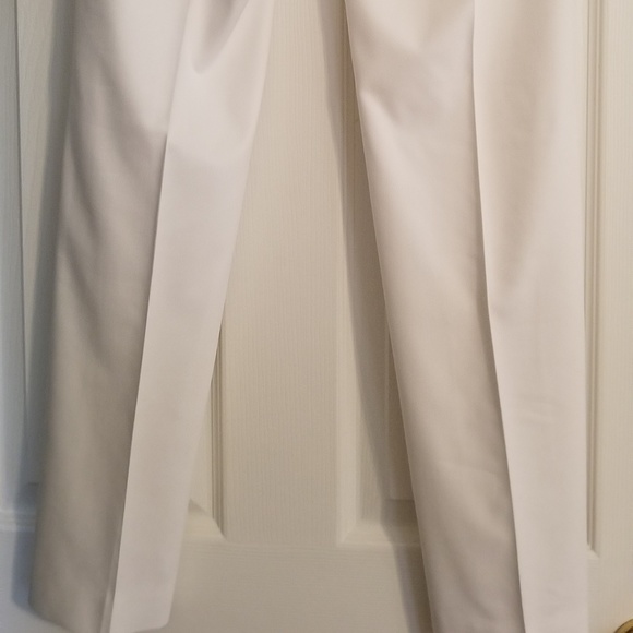 WHBM white trouser/pant bootcut 0S NWOT - Picture 4 of 7